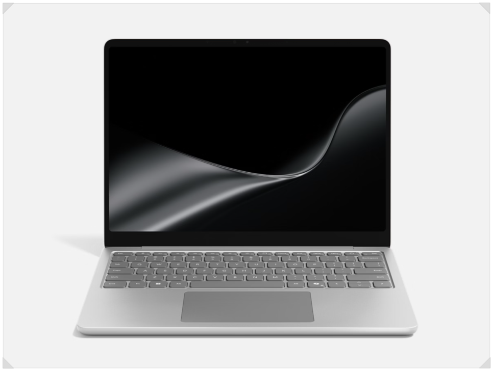 Platinum Surface Laptop 13-inch, front view