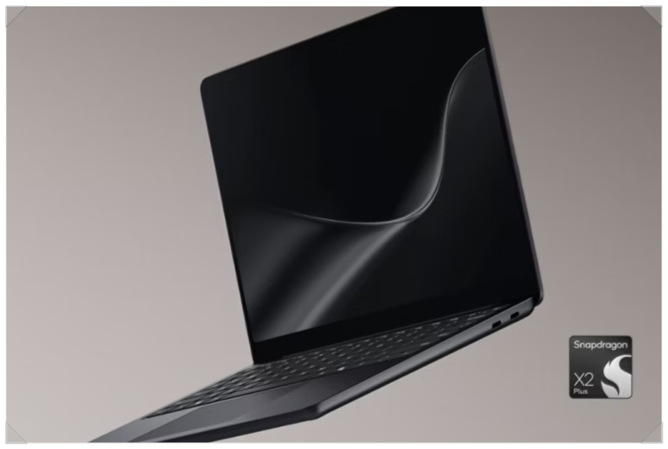 Black Surface Laptop 13-inch with Snapdragon X2 Plus badge