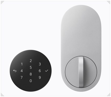 LG Smart Deadbolt Lock in Essence Silver with PIN keypad